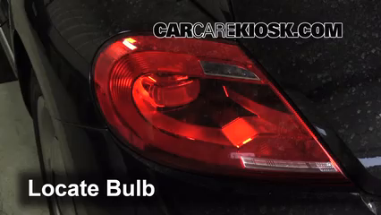 2013 Volkswagen Beetle 2.5L 5 Cyl. Convertible (2 Door) Lights Tail Light (replace bulb)