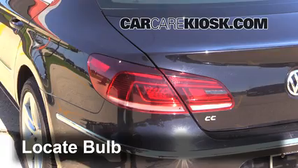 2013 Volkswagen CC Sport Plus 2.0L 4 Cyl. Turbo Sedan (4 Door) Lights Tail Light (replace bulb)
