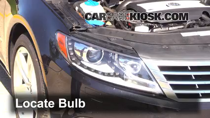 2013 Volkswagen CC Sport Plus 2.0L 4 Cyl. Turbo Sedan (4 Door) Lights Turn Signal - Front (replace bulb)