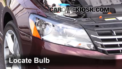 2013 Volkswagen Passat TDI SE 2.0L 4 Cyl. Turbo Diesel Lights Highbeam (replace bulb)