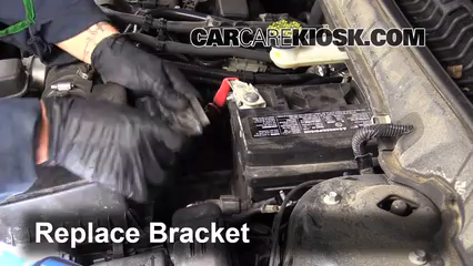 battery replacement 2013 2018 ford fusion 2014 ford fusion se 2 5 Wire Harness Product secure battery replace the bracket to secure the new battery