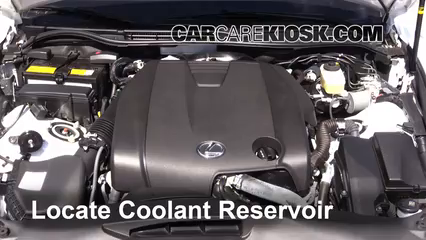 how to add coolant lexus is250 (2014 2017) 2014 lexus is250 2 5l v6 Coolant for Lexus ES 350 locate the coolant reservoir and clean it
