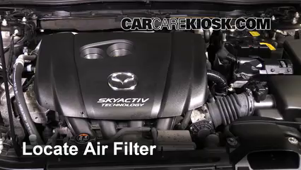 2016 Mazda 3 engine air filter replacement