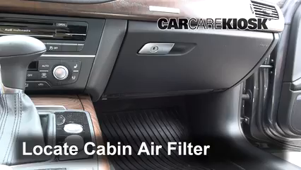 2014 Audi A7 Quattro 3.0L V6 Supercharged Air Filter (Cabin)