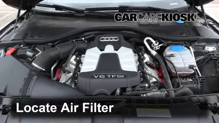2014 Audi A7 Quattro 3.0L V6 Supercharged Filtro de aire (motor)