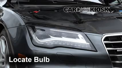 2014 Audi A7 Quattro 3.0L V6 Supercharged Luces Luz de carretera (reemplazar foco) 