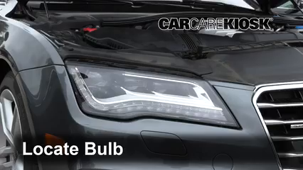 2014 Audi A7 Quattro 3.0L V6 Supercharged Éclairage Feu clignotant avant (remplacer l'ampoule)