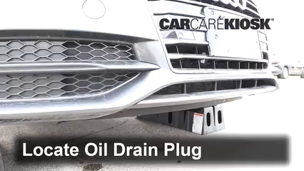 2014 Audi A7 Quattro 3.0L V6 Supercharged Aceite Cambiar aceite y filtro de aceite