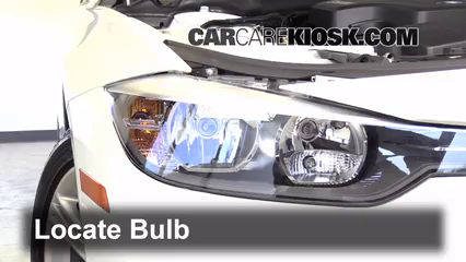 2014 BMW 320i 2.0L 4 Cyl. Turbo Éclairage Feux de croisement (remplacer l'ampoule)