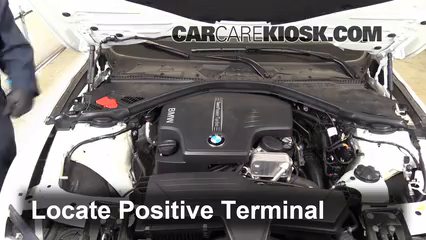 Interior Fuse Box Location: 2014 BMW 320i 2.0L 4 Cyl. Turbo