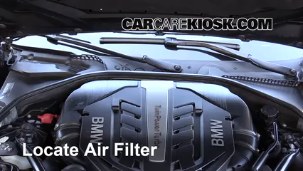 2014 BMW 650i xDrive Gran Coupe 4.4L V8 Turbo Filtre à air (moteur) Contrôle