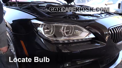 2014 BMW 650i xDrive Gran Coupe 4.4L V8 Turbo Éclairage Feux de croisement (remplacer l'ampoule)