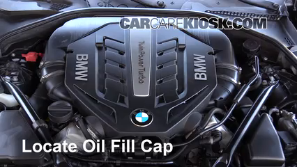 2014 BMW 650i xDrive Gran Coupe 4.4L V8 Turbo Huile Ajouter de l'huile