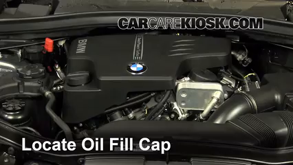 Cambio de aceite y filtro de aceite de 2014 BMW X1 xDrive28i 2.0L 4 Cyl ...