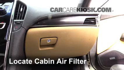 2014 Cadillac ATS 2.0L 4 Cyl. Turbo Filtro de aire (interior) Control