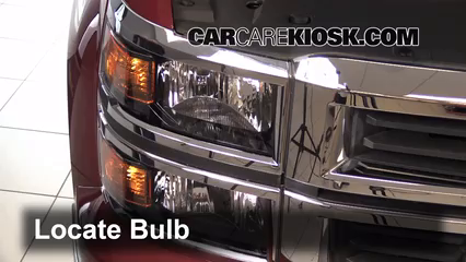 2014 Chevrolet Silverado 1500 LT 5.3L V8 FlexFuel Crew Cab Pickup Lights Headlight (replace bulb)