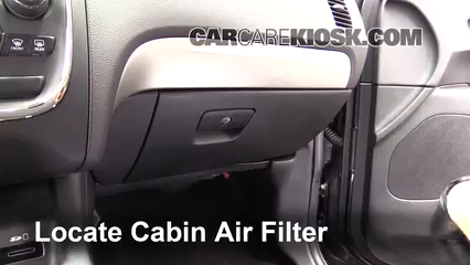 2014 Dodge Durango SXT 3.6L V6 FlexFuel Filtro de aire (interior)
