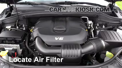 2014 Dodge Durango SXT 3.6L V6 FlexFuel Filtre à air (moteur) Changement