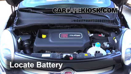 2014 Fiat 500L 1.4L 4 Cyl. Turbo Battery Clean Battery & Terminals