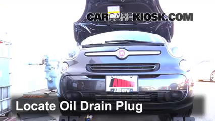 2014 Fiat 500L 1.4L 4 Cyl. Turbo Oil Change Oil and Oil Filter