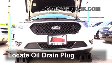 2014 Ford Taurus SHO 3.5L V6 Turbo Aceite Cambiar aceite y filtro de aceite