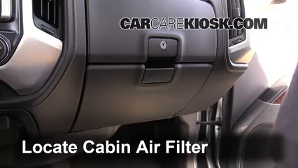 2014 GMC Sierra 1500 SLE 4.3L V6 FlexFuel Crew Cab Pickup Filtro de aire (interior)