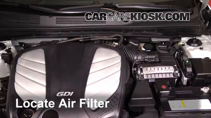 2014 Hyundai Azera Limited 3.3L V6 Air Filter (Engine) Check