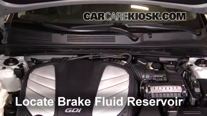 2014 Hyundai Azera Limited 3.3L V6 Brake Fluid Check Fluid Level