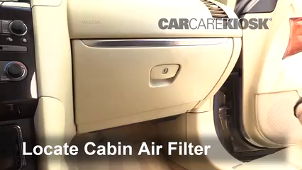 2014 Infiniti QX70 3.7L V6 Filtre à air (intérieur)