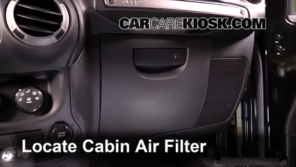 2014 Jeep Wrangler Sport 3.6L V6 Filtro de aire (interior) Cambio