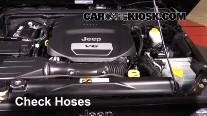 Coolant Level Check on a 2014 Jeep Wrangler Sport  V6