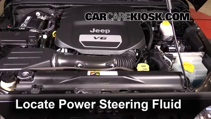 2014 Jeep Wrangler Sport 3.6L V6 Power Steering Fluid Check Fluid Level