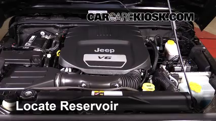 2014 Jeep Wrangler Sport 3.6L V6 Líquido limpiaparabrisas Agregar líquido