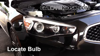 2014 Kia Cadenza Premium 3.3L V6 Lights Headlight (replace bulb)