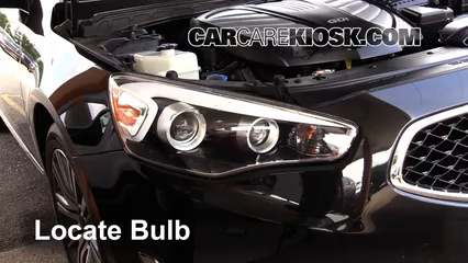 2014 Kia Cadenza Premium 3.3L V6 Lights Turn Signal - Front (replace bulb)