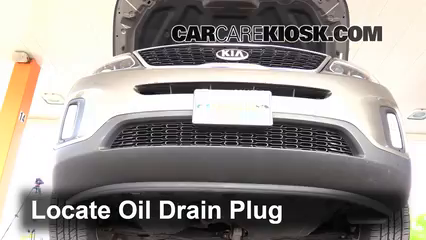 2014 Kia Sorento EX 3.3L V6 Huile Changer l'huile et le filtre à huile