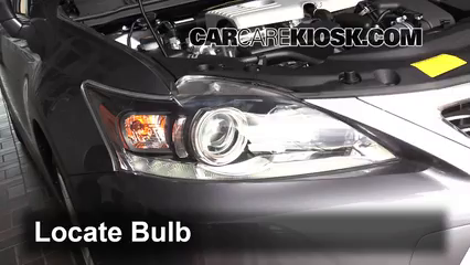 2014 Lexus CT200h 1.8L 4 Cyl. Éclairage Feux de route (remplacer l'ampoule)