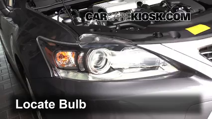 2014 Lexus CT200h 1.8L 4 Cyl. Éclairage Feux de croisement (remplacer l'ampoule)
