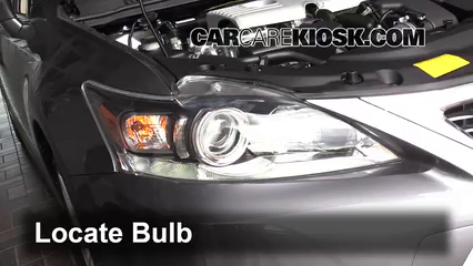2014 Lexus CT200h 1.8L 4 Cyl. Éclairage Feu clignotant avant (remplacer l'ampoule)