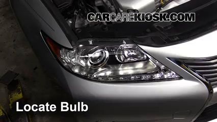 2014 Lexus ES350 3.5L V6 Éclairage Feux de route (remplacer l'ampoule)