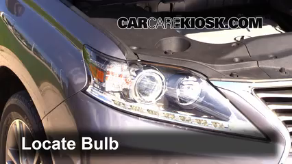 2014 Lexus RX350 3.5L V6 Éclairage Feux de croisement (remplacer l'ampoule)