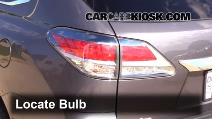 2014 Lexus RX350 3.5L V6 Lights Reverse Light (replace bulb)