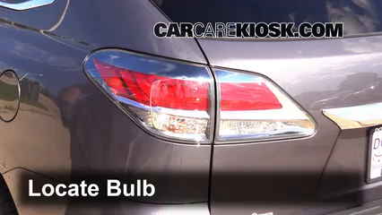 2014 Lexus RX350 3.5L V6 Lights Tail Light (replace bulb)