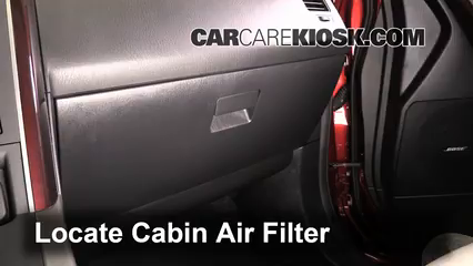 2014 Mazda CX-9 Touring 3.7L V6 Sport Utility (4 Door) Filtro de aire (interior)