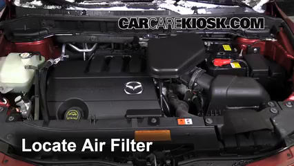 2014 Mazda CX-9 Touring 3.7L V6 Sport Utility (4 Door) Air Filter (Engine) Replace