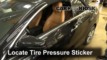 2014 Mercedes-Benz E550 4.6L V8 Turbo Convertible Pneus et roues Vérifier la pression des pneus