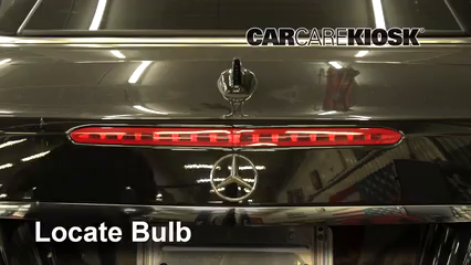 2014 Mercedes-Benz E550 4.6L V8 Turbo Convertible Éclairage Feu de freinage central (remplacer l'ampoule)