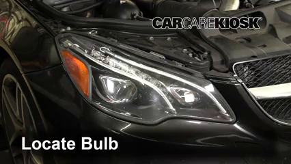 2014 Mercedes-Benz E550 4.6L V8 Turbo Convertible Éclairage Feux de route (remplacer l'ampoule)