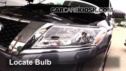2014 Nissan Pathfinder SL Hybrid 2.5L 4 Cyl. Supercharged Lights Headlight (replace bulb)