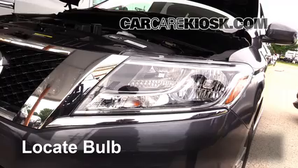 Headlight Bulb Replacement: 2014 Nissan Pathfinder SL 3.5L V6